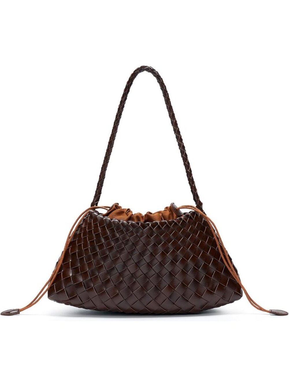 Chic Small Woven Vegan Leather Hobo Purse - Stylish Underarm Shoulder Bag